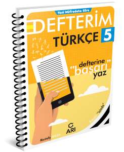 Arı Yayıncılık Türkçe Defterim 5. Sınıf Arı Yayıncılık Türkçe Defterim 5. Sınıf