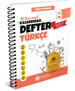 Çanta - 8.Sınıf Defter Kazandıran Türkçe