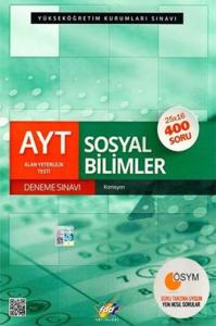 AYT Sosyal Bilimler 25 li Deneme Sınavı FDD Yayınları