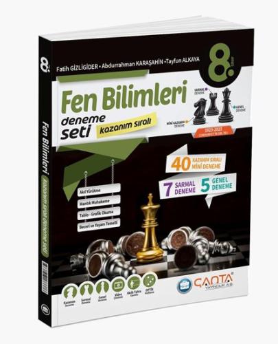 Çanta - 8. Sınıf Fen Bilimleri Kazanım Sıralı Deneme Seti