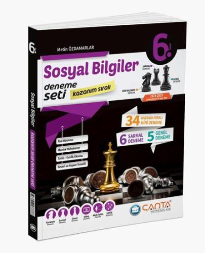 Çanta - 6. Sınıf Sosyal Bilgiler Kazanım Sıralı Deneme Seti