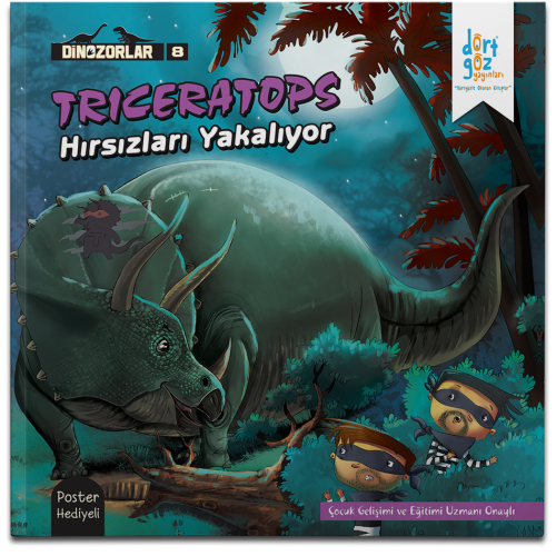 Dörtgöz - Dinozorlar Serisi 8-Trıceratops Hırsızları Yakalıyor Posterl