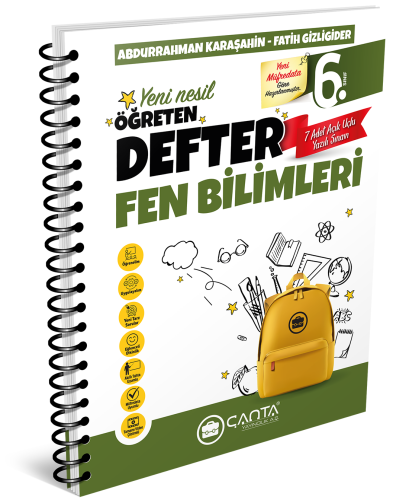 Çanta - 6.Sınıf Defter Öğreten Fen Bilimleri