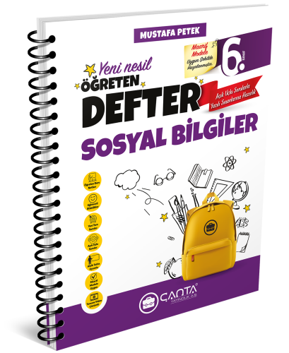 Çanta - 6.Sınıf Defter Öğreten Sosyal Bilgiler