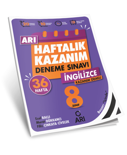 Arı - 8. Sınıf İngilizce Arı Haftalık Kazanım Denemesi