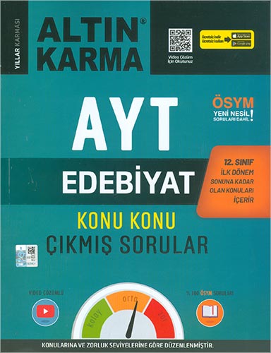 AYT Edebiyat Konu Konu Çıkmış Sorular