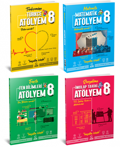 Arı Yayıncılık 8. Sınıf Atölyem Seti (4 Kitap)
