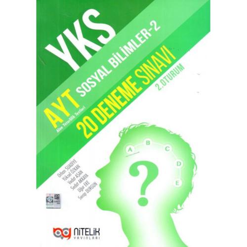 AYT Sosyal Bilimler 2 20 Deneme Sınavı Nitelik Yayınları