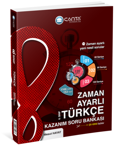 Çanta - 8.Sınıf Türkçe Zaman Ayarlı Kazanım Soru Bankası