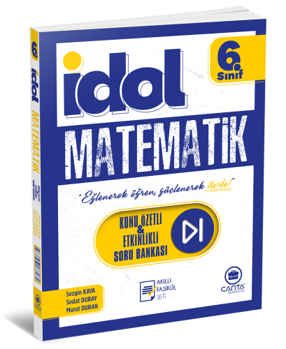 Çanta - 6.Sınıf İdol Matematik Konu Özetli Etkinlikli Soru Bankası 4 F