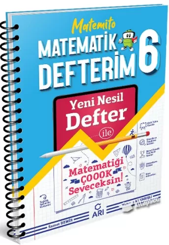 Arı - 6. Sınıf Matemito Matematik Defterim [ E 2022 ]