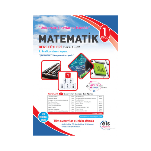 Üniversite Sınavlarına Hazırlık Matematik DAF Ders Anlatım Föyleri 1. 