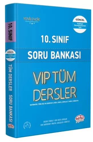 Editör 10. Sınıf Tüm Dersler